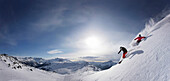 Skifahrer, Symphony Bowl, Whistler, British Columbia, Kanada