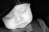 Baby, Black & white, Close-up, Face, Toddler, G34-1050468, agefotostock