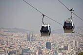 Barcelona, general view from Montjuich, Barcelona, Catalonia, Spain