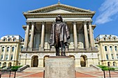 Stephen Douglas Statue in front of Illinois State Capitol Building Springfield Illinois