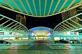 Vasco da Gama shopping centre at dusk, Parque das Nações, Lisbon, Portugal