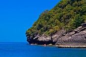 Angthong National Marine Park 42 limestone islands near Koh Samui island, Gulf of Thailand, Thailand