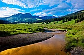 Landscape on Gothic Road, near Crested Butte, Colorado USA