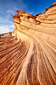 Arizona, Curves, Delicate, Desert, Fin, Landscape, Nature, Navajo land, Page, Rock, Sandstone, Scenic, Southwest, United states of america, Waterholes slot canyon, S19-1107311, agefotostock