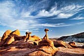 Arizona, Delicate, Desert, Hoodoo, Landscape, Nature, Page, Rim rocks, Rock, Sandstone, Scenic, Sky, Southwest, United states of america, S19-1107333, agefotostock