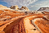 Arizona, Delicate, Desert, Landscape, Nature, Page, Rock, Sandstone, Scenic, Southwest, Swirls, United states of america, White pockets, S19-1107412, agefotostock
