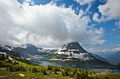 Berg, Glacier National Park, landschaft, Montana, See, USA, Wolke, S19-1190499, AGEFOTOSTOCK