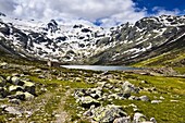 Boat Lagoon in the Sierra de Gredos Avila Spain Castilla León