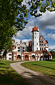 Schloss Basedow, Basedow, Mecklenburgische Schweiz, Mecklenburg-Vorpommern, Deutschland