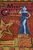 Marilyn Monroe As The Poster Girl For The Exhibition Of Giant Motifs Made Of Citrus Fruits Based On A Cinema Theme, Lemon Festival, Bioves Garden, Menton, Alpes-Maritimes (06), France