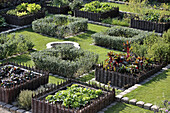 Medieval Gardens At Bois-Richeux (The Former Medieval Farm Of The Chateau De Maintenon), Eure-Et-Loir (28), France