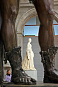 Statue In The Cloister Of The Jeronimos Church, Prado Museum, Paseo Del Prado, Madrid, Spain