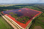 Red mull landfill, Butzflethermoor, Stade, Lower Saxony, Germany