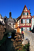Malerwinkel house and town gate, Marktbreit, Franconia, Bavaria, Germany