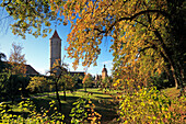 Grüner Turm und Segringer Tor, Dinkelsbühl, Franken, Bayern, Deutschland