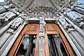South portal, Lausanne Cathedral, Lausanne, Canton of Vaud, Switzerland