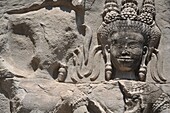 Angkor (Cambodia): apsara relief at the Angkor Wat