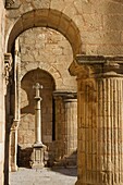 Details of Santiago Church Cáceres City declared World Heritage by UNESCO Extremadura Spain