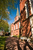 The historic church of Esens in East Frisia, Lower Saxony, Germany, Europe