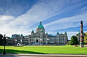 The Parliament building in Victoria on Vancouver Island, British Columbia, Canada