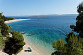 Strand, Zlatni Rat, Goldenes Horn, Bol, Brac, Split-Dalmatien, Kroatien