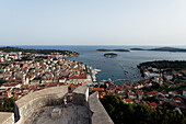 Cityscape, Spanjola Fortress, Hvar Town, Hvar, Split-Dalmatia, Croatia