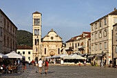 Cathedral of St Stjepan, old town, Hvar Town, Hvar, Split-Dalmatia, Croatia