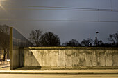 A preserved segment of the Berlin Wall near the memorial site at Bernauer Strasse, Berlin, Germany, Europe