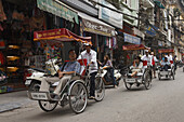 Rickshaw, old town, Hanoi, Bac Bo, Vietnam