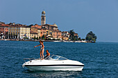 Boat, Salo, Lake Garda, Lombardy, Italy