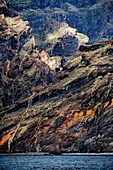 Fantastic Rock Formations of Los Gigantes Cliffs Tenerife Canary Islands Spain