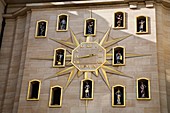 Clock at the Palais del la Dynastie at Mont des Arts Brussels Belgium