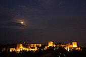 The Alhambra Palace from Mirador San Nicolas in the Albayzin Gra