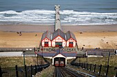 The Cliff Tramway and Pier Saltburn Cleveland England