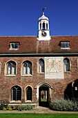 Sundial at Queens College, Cambridge, England, UK