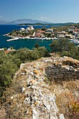 Harbour and town of Kassiopi Corfu, Greece