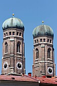 Towers of Frauenkirche Munich, Bavaria, Germany