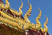 Naga finials Wat Chetawan, Chiang Mai, Thailand
