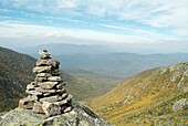 Hiking on the King Ravine Trail during the early autumn months Located in the White Mountains, New Hampshire USA  Notes: