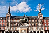Statue of King Philip III on horseback, Plaza Mayor, Madrid, Spain