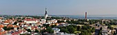 aerial overview of Old Town Tallinn from Sokos Viru hotel, estonia, northern europe