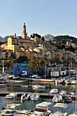 Hafen, Menton, Côte d'Azur, Alpes-MaritimesMaritime Alpen, Frankreich