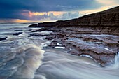 Storm at Dunraven Bay, Southerndown on the Glamorgan Heritage Coast, Wales