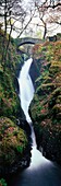 Aira Force waterfall in the Lake District National Park near Glenridding, Cumbria, England, United Kingdom