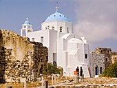 europe, greece, dodecanese, astypalea island, chora, castle, our lady of the castle church