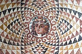 Europe, Greece, Peloponnese, ancient Korinthos, archaeologic museum, roman mosaic