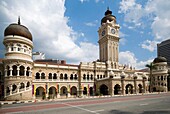 The Sultan Abdul Samad Buildings a blend of Victorian and Moorish architecture built between 1894 and 1897 now house the Malaysian Supreme Court in Kuala Lumpur
