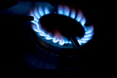 Gas ring on a hob
