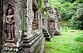 detail in the temple of Wat Phu