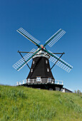Windmill, Nordermühle, North frisian Island of Pellworm, Schleswig-Holstein, Germany